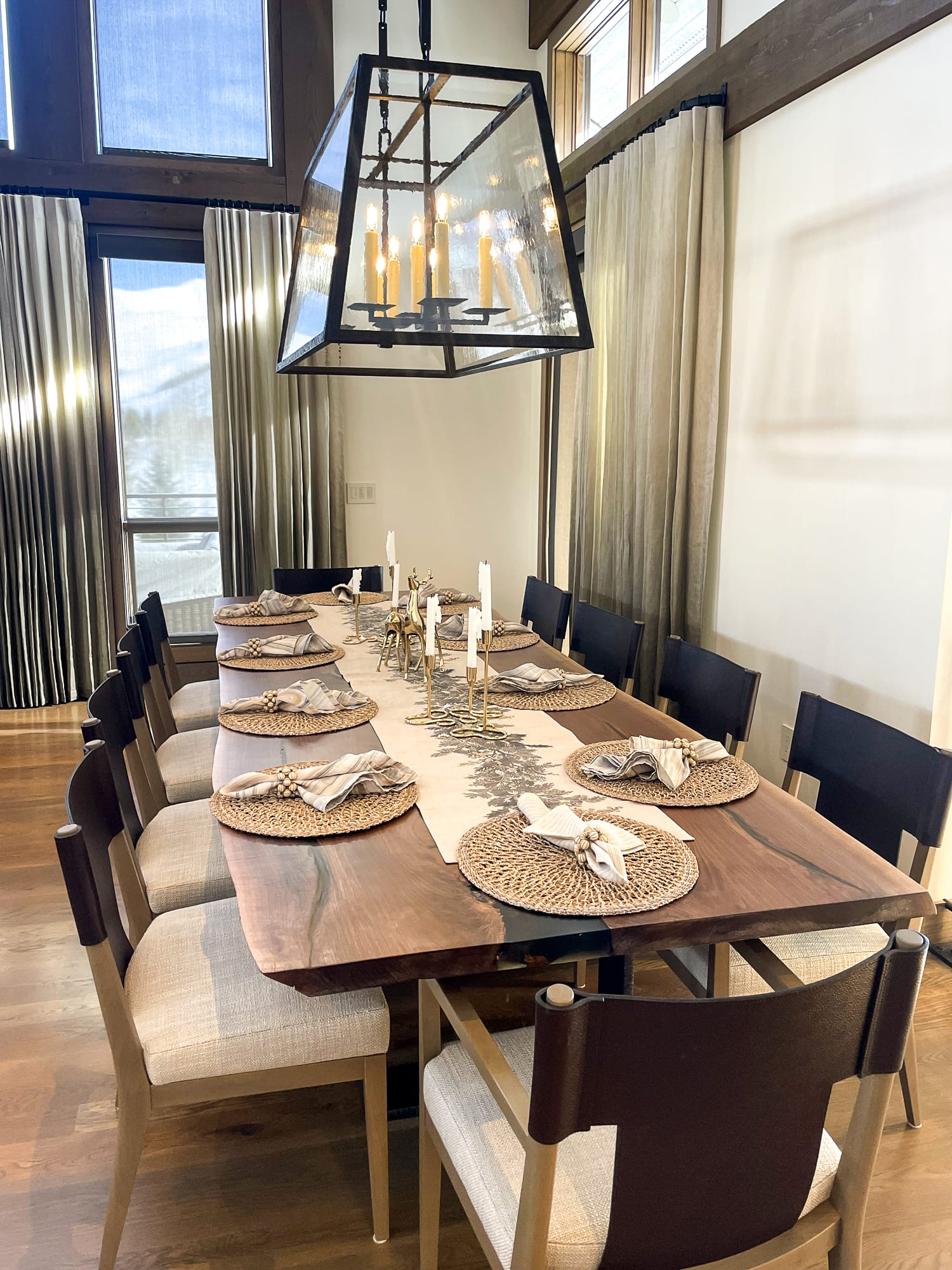 Custom dining table